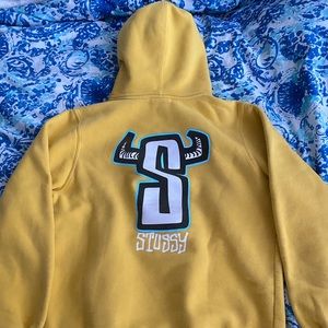 Yellow Stussy S-Horns Hoodie
